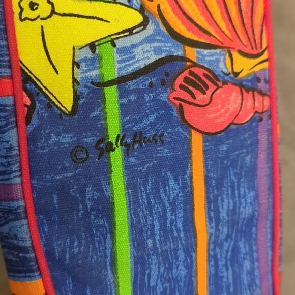 Sally Hess‎ 90s rainbow vintage seashell beach bag - Picture 10 of 12